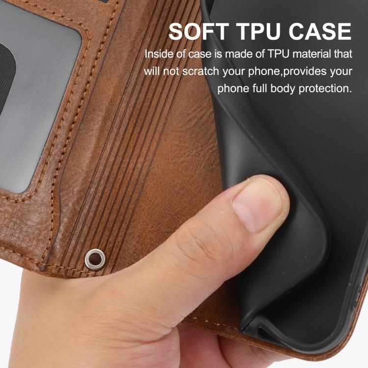 For Google Pixel 10a Oil Skin Zipper Wallet Leather Phone Case