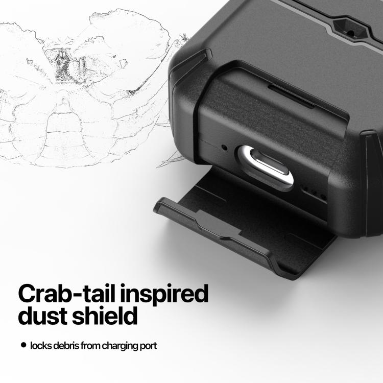For AirPods 4 DUX DUCIS PECS Series Crab-tail Design Non-slip Shockproof Earphones Case
