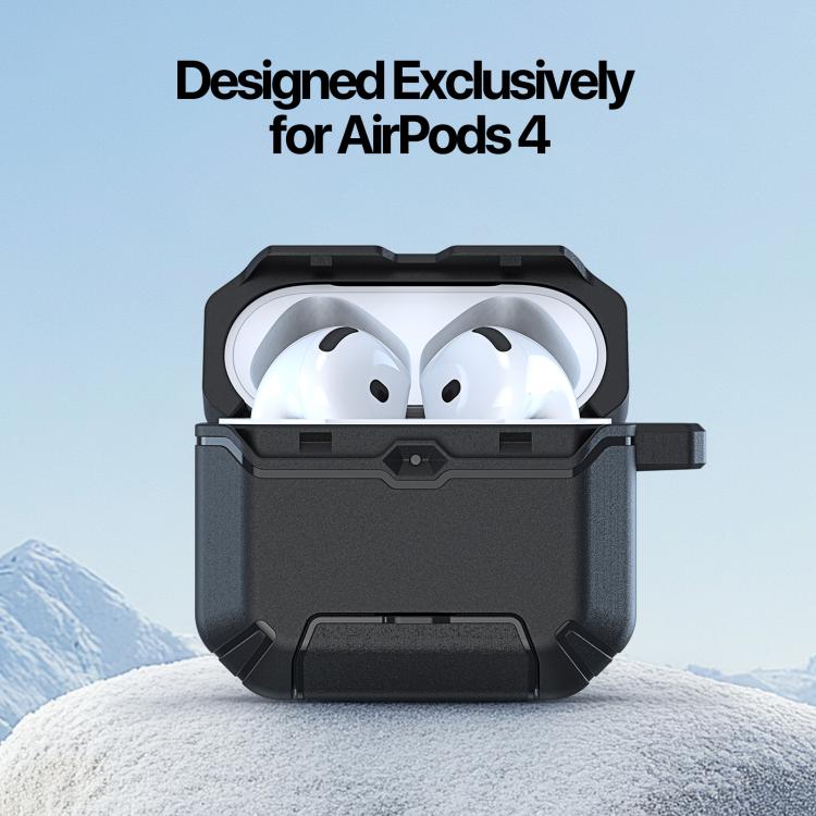 For AirPods 4 DUX DUCIS PECS Series Crab-tail Design Non-slip Shockproof Earphones Case