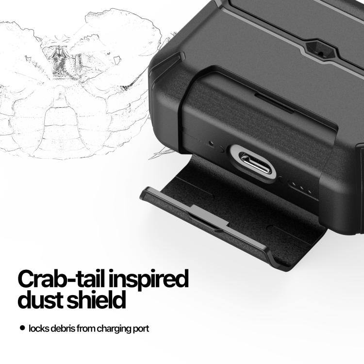 For AirPods Pro 2 DUX DUCIS PECS Series Crab-tail Design Non-slip Shockproof Earphones Case