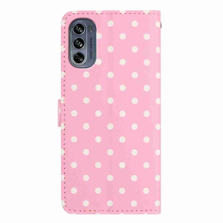 For Motorola Moto G62 5G Small Dots Pattern Vegan Leather Phone Case