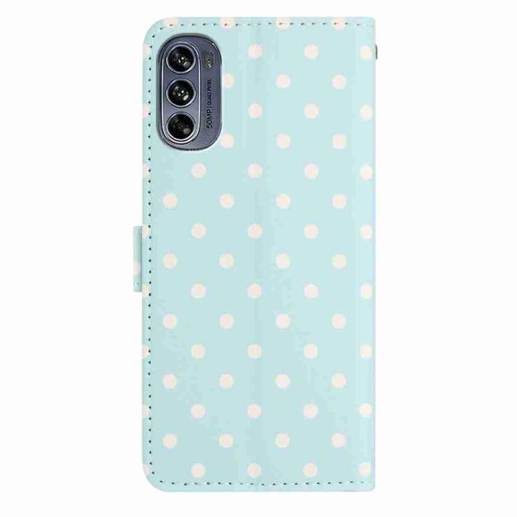 For Motorola Moto G62 5G Small Dots Pattern Vegan Leather Phone Case