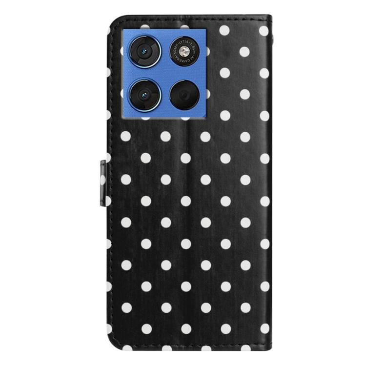 For Motorola Edge 70 5G Small Dots Pattern Vegan Leather Phone Case