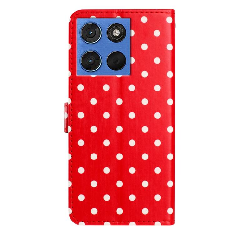 For Motorola Moto G86 5G Small Dots Pattern Vegan Leather Phone Case