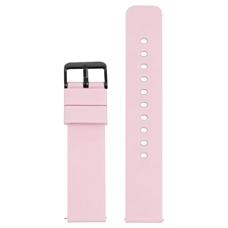 14mm xDfind Stainless Steel Black Pin Buckle Solid Color Silicone Waterproof Watch Band