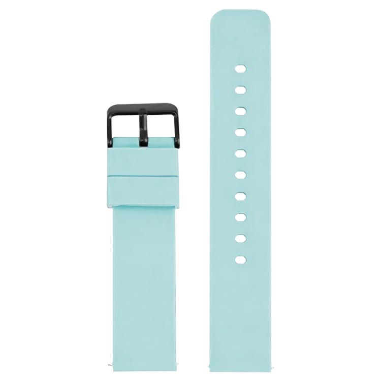 14mm xDfind Stainless Steel Black Pin Buckle Solid Color Silicone Waterproof Watch Band