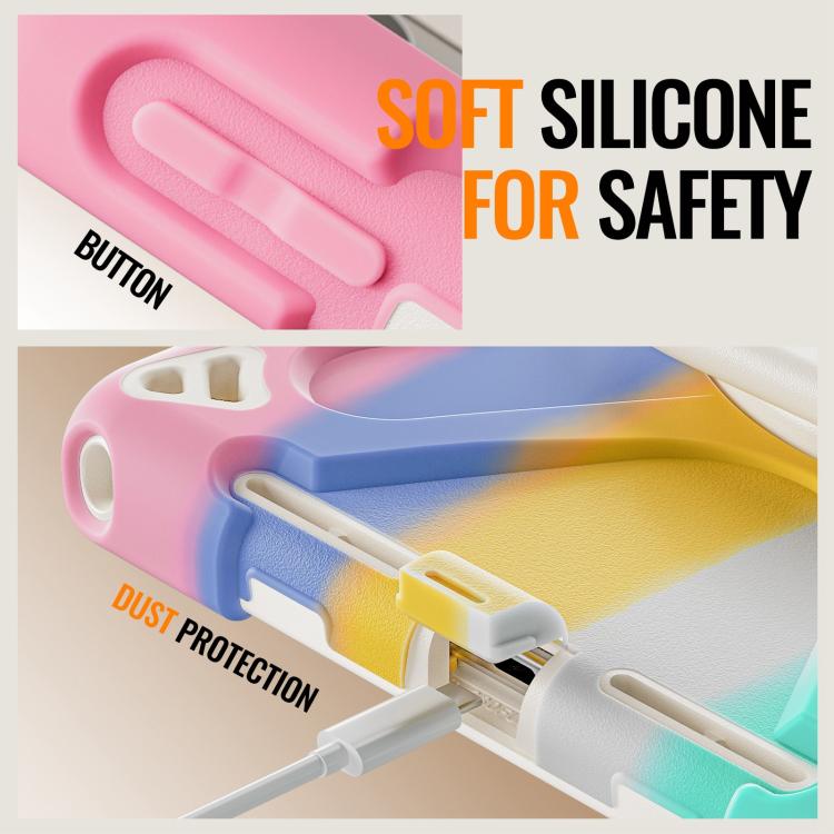 For Lenovo Xiaomi Pad 11 2024 / 2025 Silicone Hybrid PC Tablet Case with Holder & Shoulder Strap