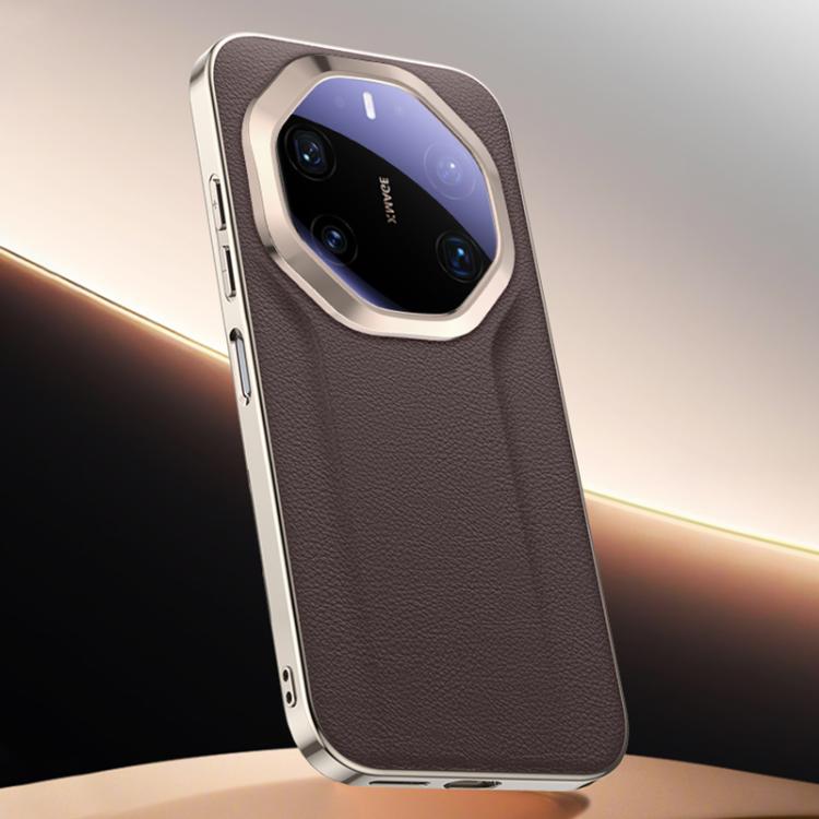 For Huawei Mate 80 RS Ultimate Skin Feel Leather Texture Cooling Phone Case