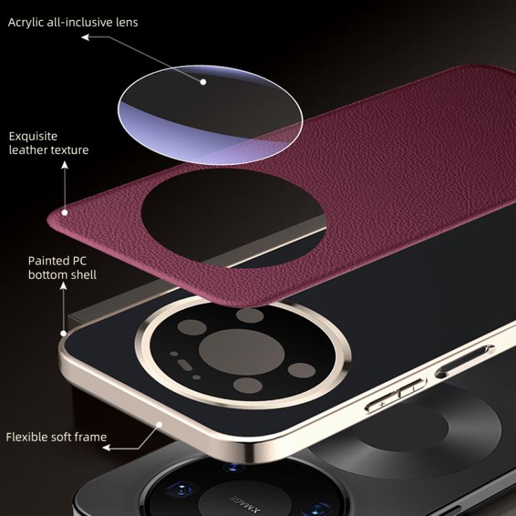 For Huawei Mate 80 RS Ultimate Skin Feel Leather Texture Cooling Phone Case