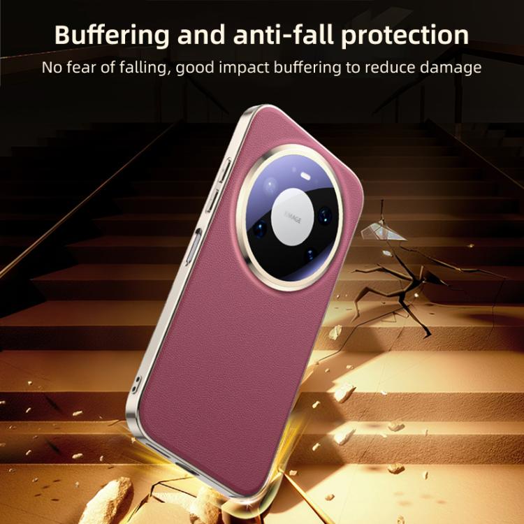 For Huawei Mate 80 RS Ultimate Skin Feel Leather Texture Cooling Phone Case