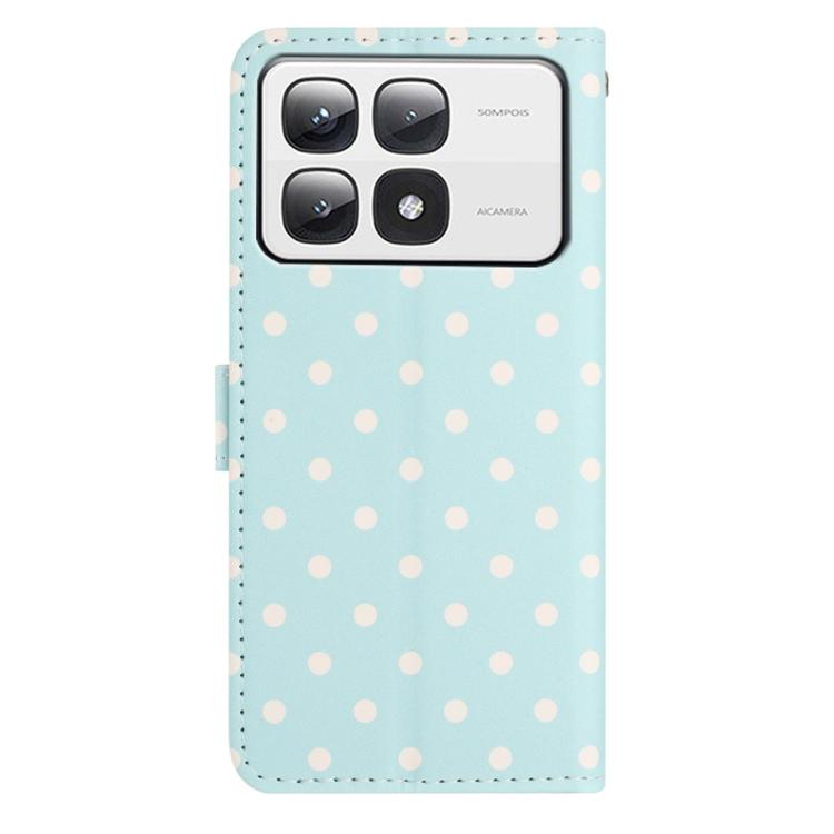 For Xiaomi 14T Pro Small Dots Pattern Vegan Leather Phone Case