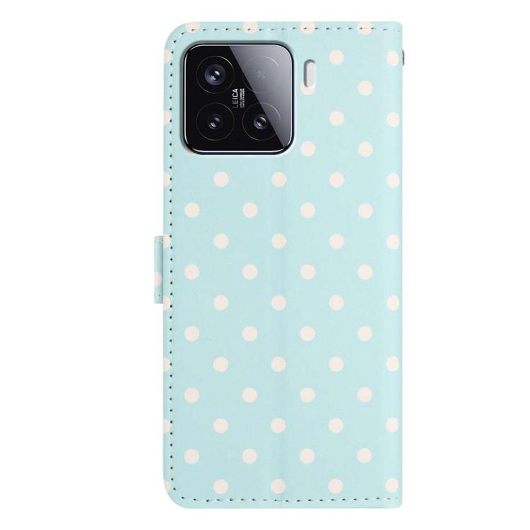 For Xiaomi 15 Small Dots Pattern Vegan Leather Phone Case