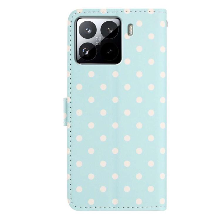 For Xiaomi 15 Pro Small Dots Pattern Vegan Leather Phone Case