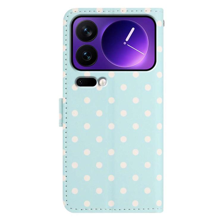 For Xiaomi 17 Pro Small Dots Pattern Vegan Leather Phone Case