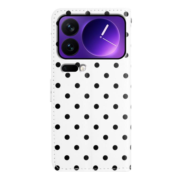 For Xiaomi 17 Pro Max Small Dots Pattern Vegan Leather Phone Case