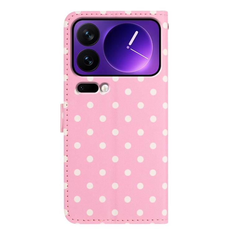 For Xiaomi 17 Pro Max Small Dots Pattern Vegan Leather Phone Case