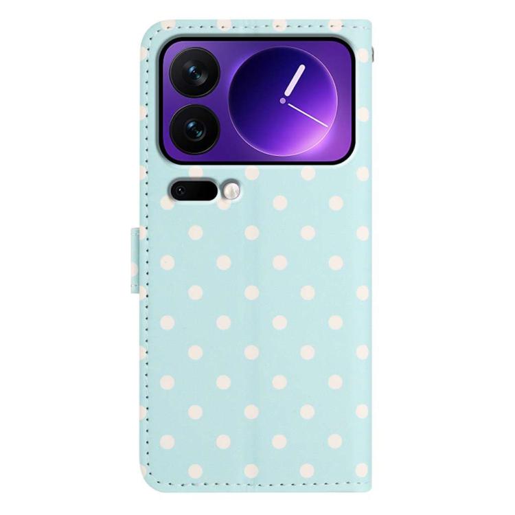 For Xiaomi 17 Pro Max Small Dots Pattern Vegan Leather Phone Case
