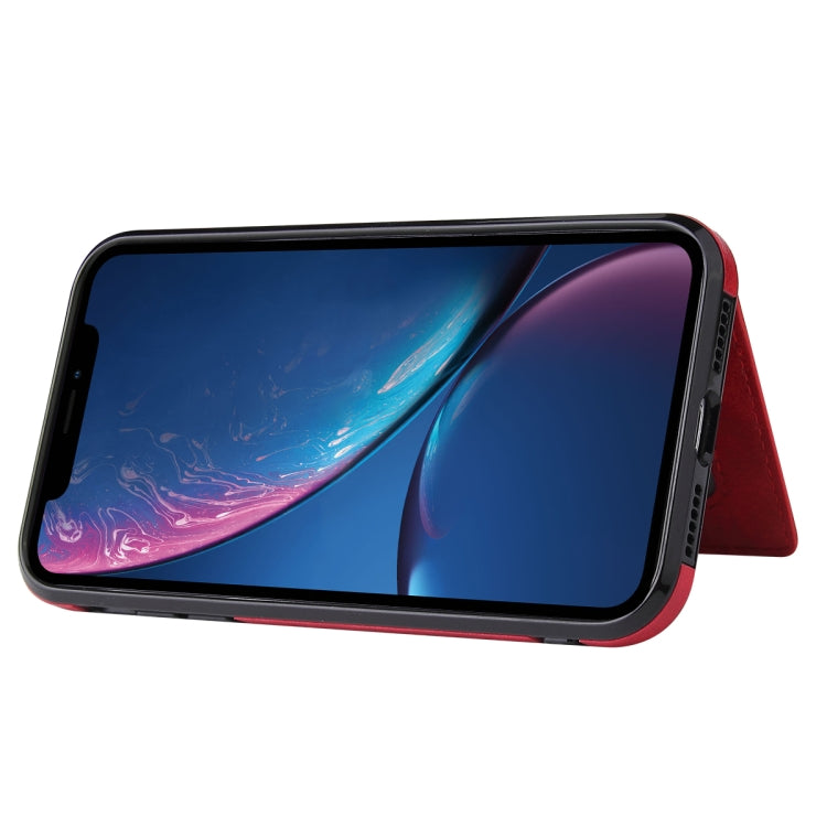 For iPhone X / XS PU + TPU + PC  Shockproof Back Cover Case with Card Slot & Holder