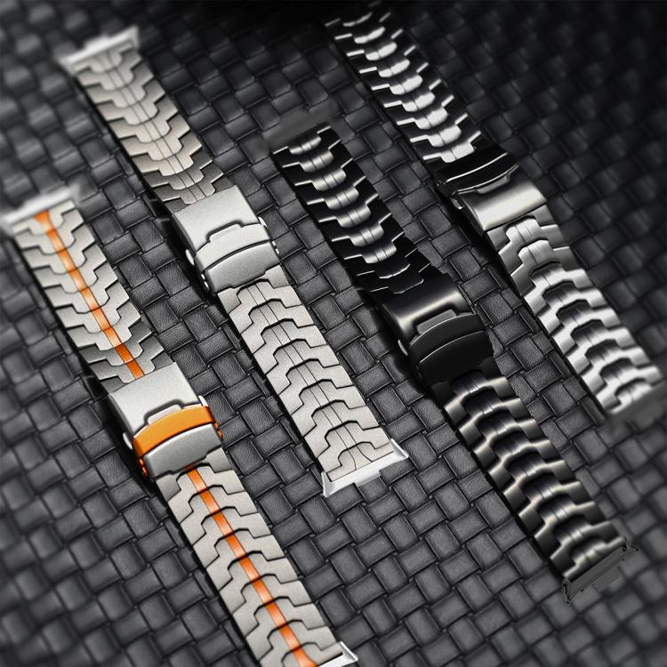 For Redmi Watch6/5/4/Xiaomi Band 9 Pro/8 Pro Split Safety Buckle Titanium Alloy Watch Band