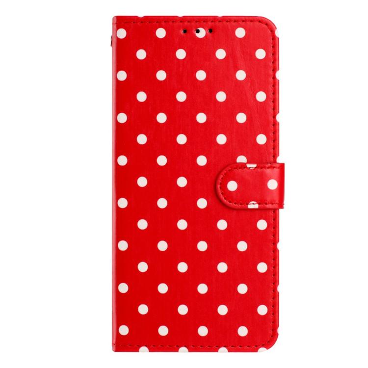 For Redmi 15 4G / 5G EU 171mm Small Dots Pattern Vegan Leather Phone Case