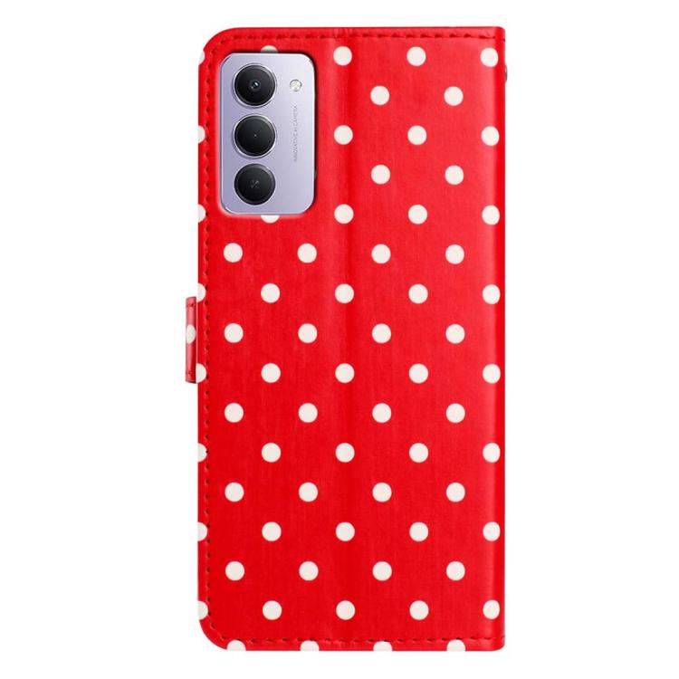 For Redmi 15 4G / 5G EU 171mm Small Dots Pattern Vegan Leather Phone Case