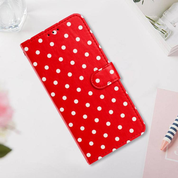 For Redmi 15 4G / 5G EU 171mm Small Dots Pattern Vegan Leather Phone Case