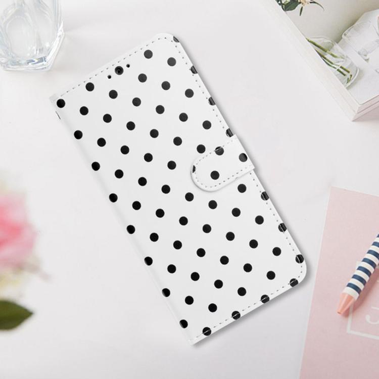 For Redmi 15 4G / 5G EU 171mm Small Dots Pattern Vegan Leather Phone Case