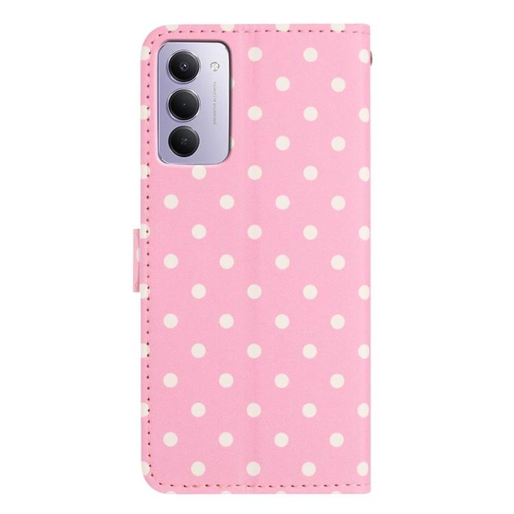 For Redmi 15 4G / 5G EU 171mm Small Dots Pattern Vegan Leather Phone Case