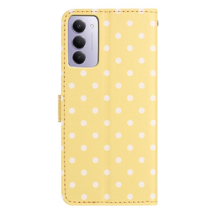 For Redmi 15 4G / 5G EU 171mm Small Dots Pattern Vegan Leather Phone Case