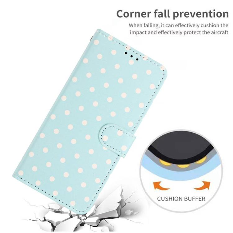 For Redmi A5 4G 171.7mm / Poco C71 Small Dots Pattern Vegan Leather Phone Case