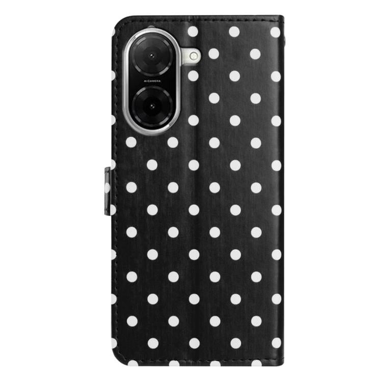 For Redmi A5 4G 173.3mm Small Dots Pattern Vegan Leather Phone Case