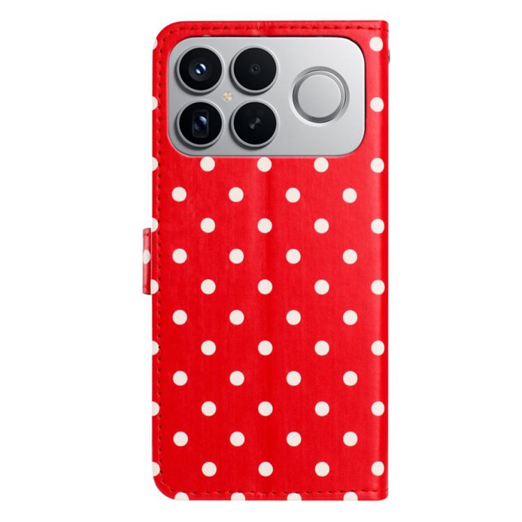 For Redmi K90 / Poco F8 Pro Small Dots Pattern Vegan Leather Phone Case