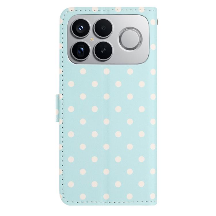 For Redmi K90 / Poco F8 Pro Small Dots Pattern Vegan Leather Phone Case