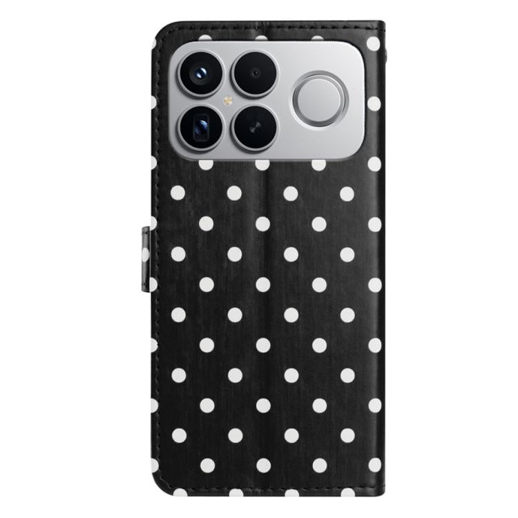 For Redmi K90 / Poco F8 Pro Small Dots Pattern Vegan Leather Phone Case