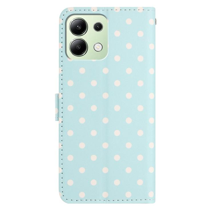 For Redmi Note 13 4G Small Dots Pattern Vegan Leather Phone Case