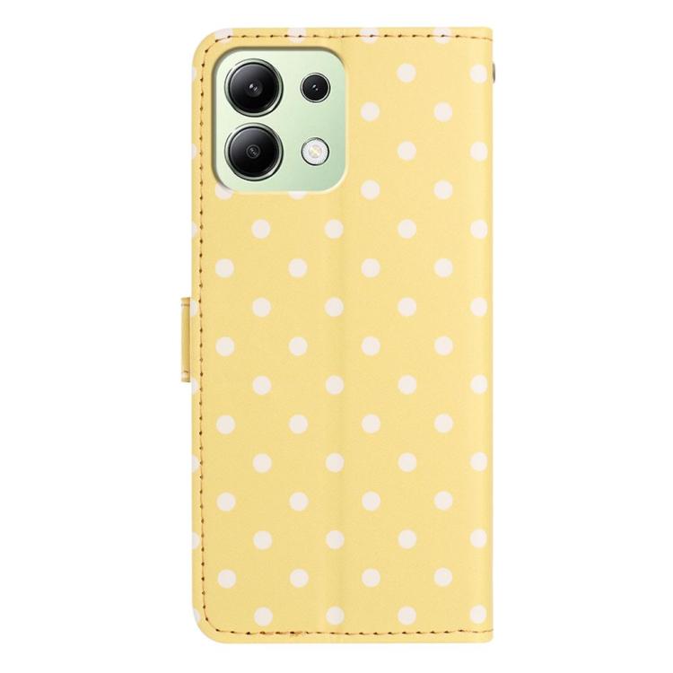 For Redmi Note 13 4G Small Dots Pattern Vegan Leather Phone Case