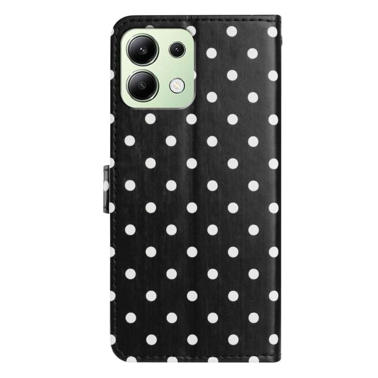 For Redmi Note 13 4G Small Dots Pattern Vegan Leather Phone Case