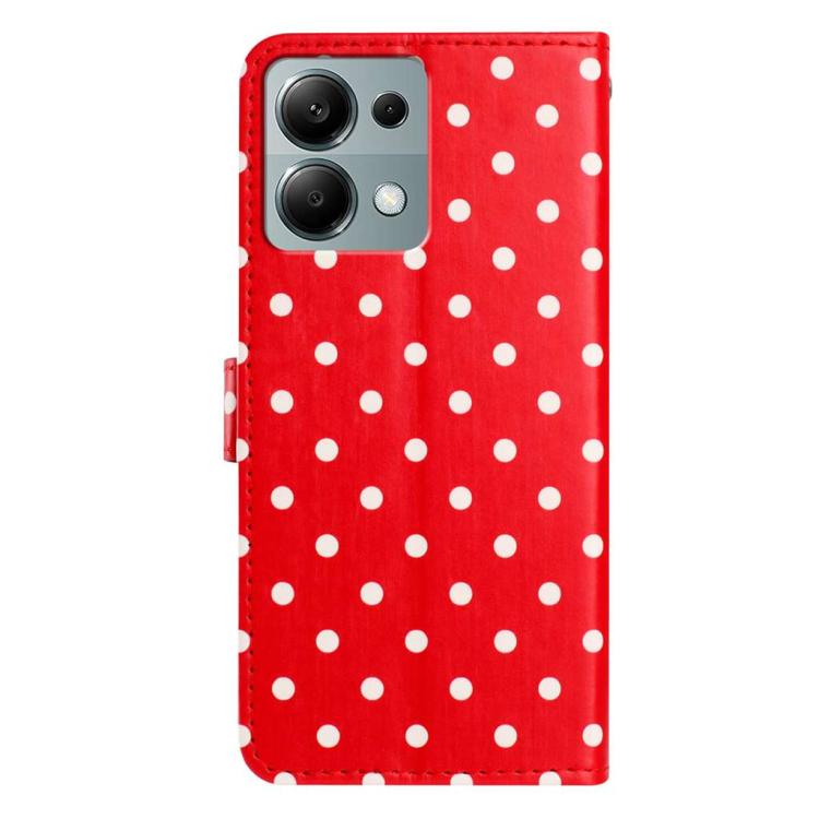 For Redmi Note 13 Pro 4G / 14S 4G Small Dots Pattern Vegan Leather Phone Case