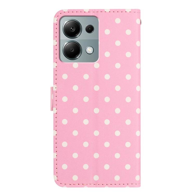 For Redmi Note 13 Pro 4G / 14S 4G Small Dots Pattern Vegan Leather Phone Case