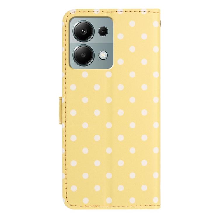 For Redmi Note 13 Pro 4G / 14S 4G Small Dots Pattern Vegan Leather Phone Case