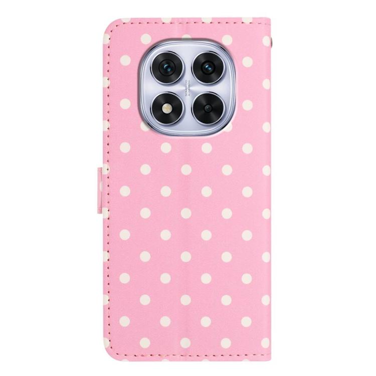 For Redmi Note 14 Pro 4G Small Dots Pattern Vegan Leather Phone Case