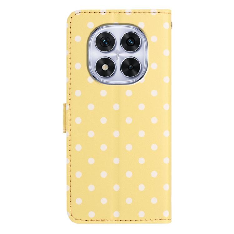 For Redmi Note 14 Pro 4G Small Dots Pattern Vegan Leather Phone Case