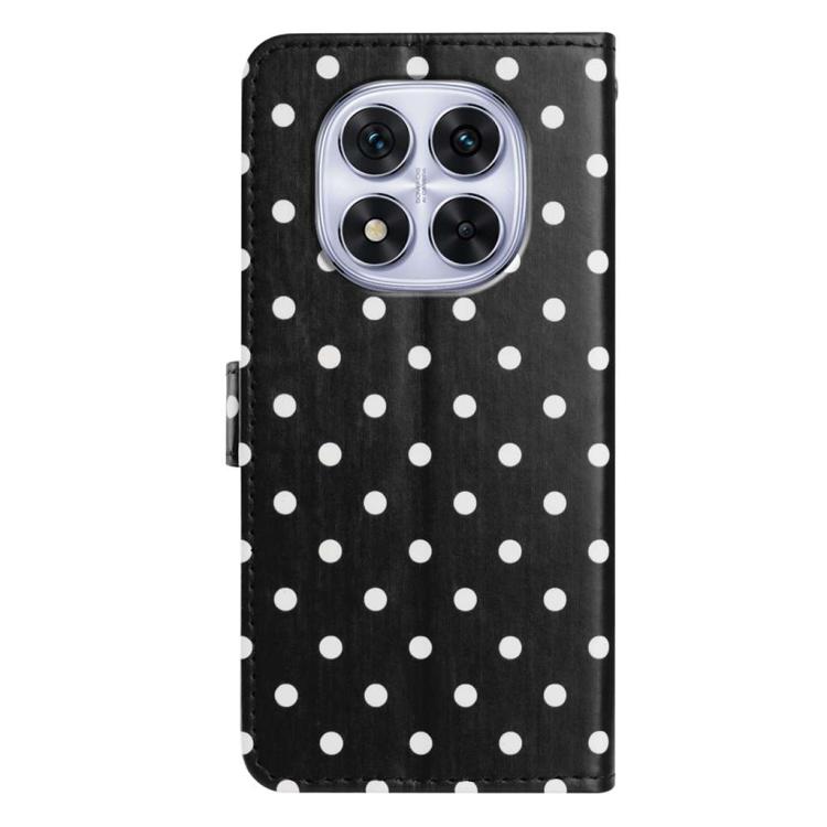 For Redmi Note 14 Pro 4G Small Dots Pattern Vegan Leather Phone Case