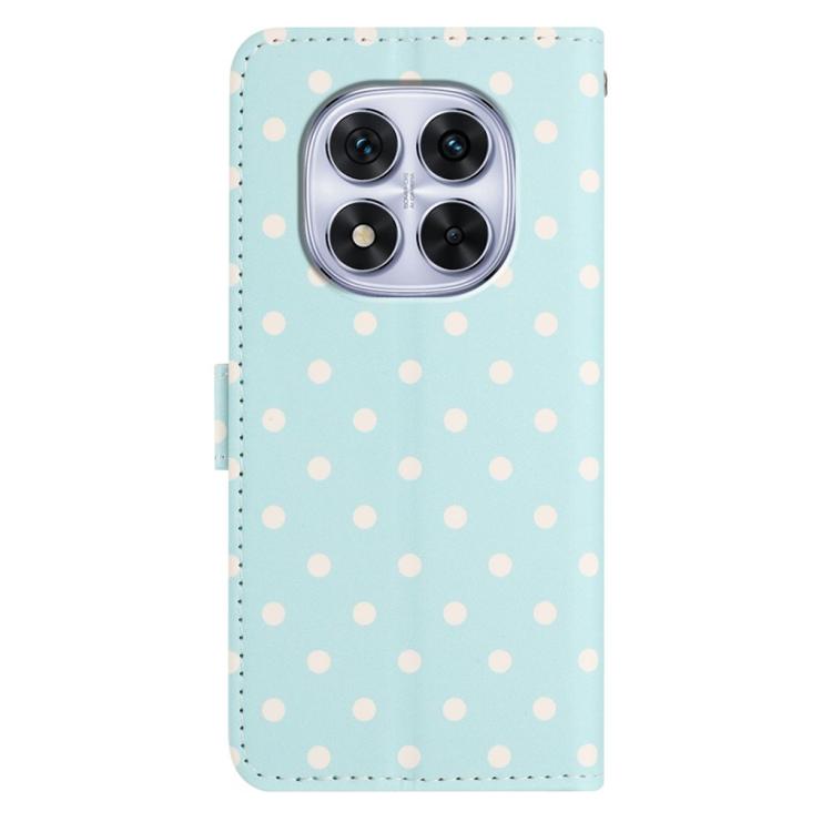 For Redmi Note 14 Pro+ 5G / 14 Pro 5G Small Dots Pattern Vegan Leather Phone Case