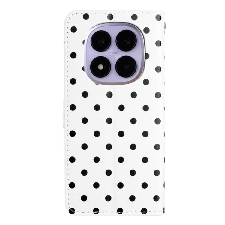 For Redmi Note 15 4G / 5G Global 164mm Small Dots Pattern Vegan Leather Phone Case