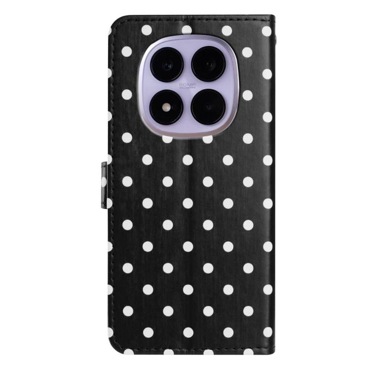 For Redmi Note 15 4G / 5G Global 164mm Small Dots Pattern Vegan Leather Phone Case