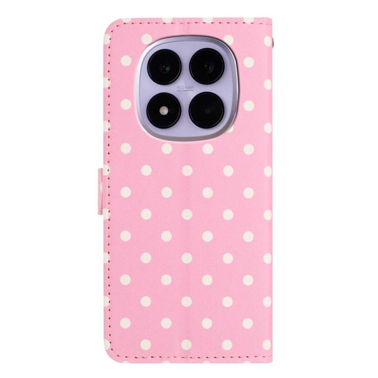 For Redmi Note 15 Pro 5G Global 163.6mm Small Dots Pattern Vegan Leather Phone Case