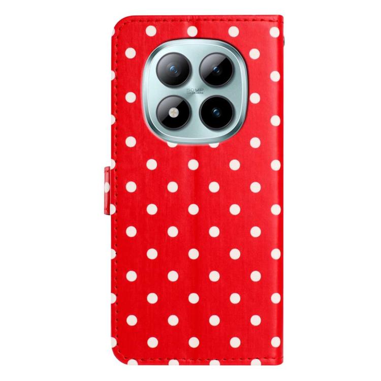 For Redmi Note 15 Pro+ 5G Global 163.3mm Small Dots Pattern Vegan Leather Phone Case