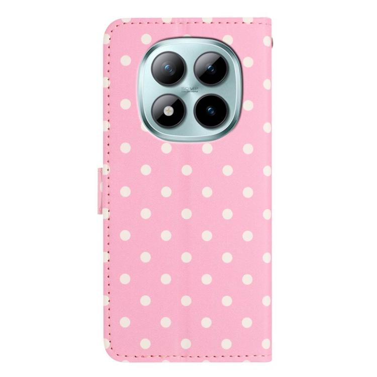 For Redmi Note 15 Pro+ 5G Global 163.3mm Small Dots Pattern Vegan Leather Phone Case