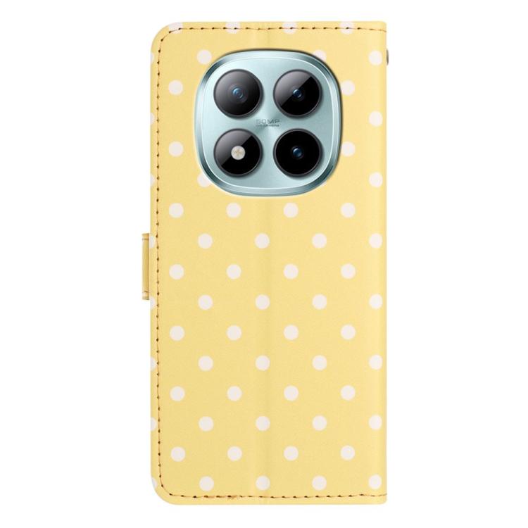 For Redmi Note 15 Pro+ 5G Global 163.3mm Small Dots Pattern Vegan Leather Phone Case